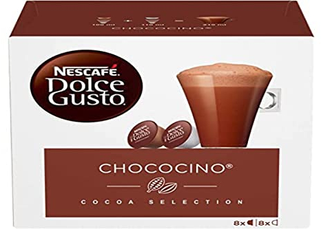 Nescafé Dolce Gusto Chococino - Chocolat - 96 Capsules (Pack de 6 boîtes x 16) ( Packaging may vary )