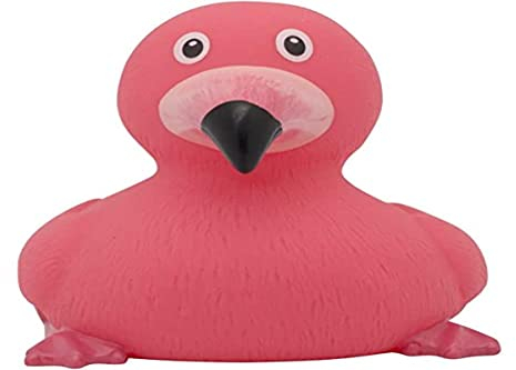 LILALU Share Happiness – Badeente für Kinder und Erwachsene – Quietscheente – Flamingo Ente