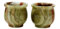 Radicaln Marble Set of 2 Mini Wine Glasses 2 Inch 1.5 OZ Green Onyx Handmade Double Shot Glasses - Wine Champagne Glass For Home Bar Small Shot