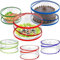 Set of 3 Collapsible Pop Up Food Covers for Kitchen Outdoor Insect Fly Protector Mesh Net by Crystals®