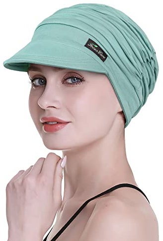 FocusCare Bambusbaseballmütze für Chemotherapie-Frauen-einfache Abnutzungs-Kopf-Abdeckung für Patienten-Haar-Verlust-Klassische Baumwollkappe-medizinische Geschenke