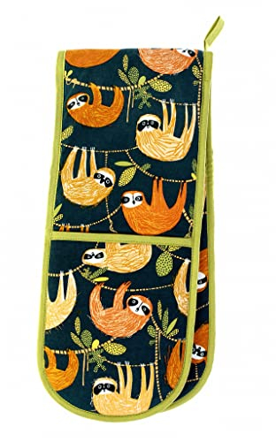Double Oven Glove Hanging Around Multi-colour, Rectangle