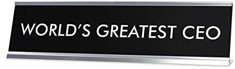 Signs ByLITA Schreibtischschild World's Greatest CEO