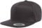 Yupoong Unisex Adult Classics 5-Panel Cotton Twill Snapback Cap Hat, Dark Grey, One Size US