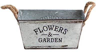 Pot De Fleur en Métal Vintage Plante Baril Fer Petit Jardinière Ovale Panier À Planter pour Plante Succulente Contenant Hydroponique Intérieur Extérieur Balcon Rebord De Fenêtre Décor