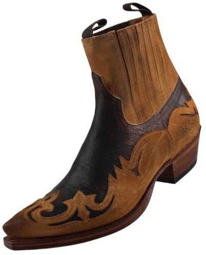 Sendra Boots Herren Cowboy Stiefelette Braun EU 46 Braun EU 46
