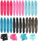 Alldo 24Pcs No Heat Hair Curlers - Sponge Rollers, Wave Formers for Long Short Hair - Sleep in Curlers - DIY Hair Tools - Pillow Soft Curls (6 Color*4 Pcs)