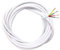 BlueXP 5m Blanco Cable Eléctrico de 4 Núcleos de PVC Alambres Eléctricos de Cobre de Alta Resistencia de la Temperatura 4 x 0,34 mm² Flexible Cable de Extención Familia Industria Laboratorio