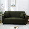LNXSESN Sofabezug Dunkles Olivgrün Sofa überzug Stretch Sofaüberwurf Elasthan Universal Couch überzug Moderne Anti-Haar Sofa Cover Einstellbar überwurf Sofa Antirutsch Sofaschoner 3 Sitzer