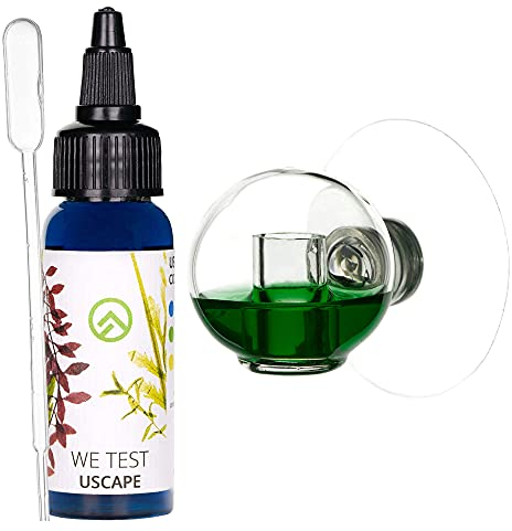 USCAPE CO2 Dauertest Orb inkl. Testflüssigkeit Set (Dauertest Orb S + 20mg/L Testflüssigkeit)