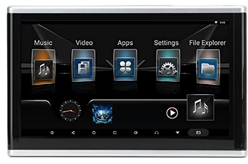 KIMISS 10,1 Pouces Moniteur de Montage D'Appui-Tête de Voiture, Lecteur DVD D'Appui-Tête Lecteurs Vidéo à Écran Tactile Multimédia Système de Divertissement de Siège Arrière pour Android 9.0