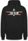Spreadshirt Top Gun Jet Logo Used Look Unisex Hoodie, M, Schwarz