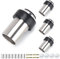 Door Stoppers 4 Pack, Cylindrical Floor Mounted Door Stop, Stainless Steel, 65mm Heavy Duty Doorstops Wall Protector, Modern Rubber Doorstops Door Holder with Sound Dampening Bumper
