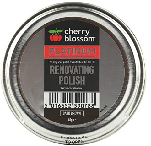 Cherry Blossom Footwear Renovating Polish Shoe, Dark Brown, 40g