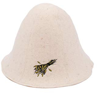 Ger3as Cappello da Sauna 100% Lana con Ricamo, per Uomo e Donna (IT, Numero, 55, 60, Cattivo Besen)