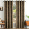 EMEMA Samtvorhänge Vorhang Blickdicht Vorhänge mit Ösen Gardinen Deko Ösenvorhang Dekoschal Dekogardinen für Schlafzimmer Wohnzimmer 2er Set 140 x 215 cm(B x H) Dunkelbraun