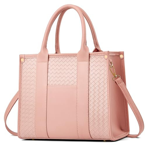 COCIFER Die Tragetasche für Damen, Umhängetasche, Handtasche, PU-Leder, Tragegriff oben mit Reißverschluss, Bz Pink, Tragetasche für Damen