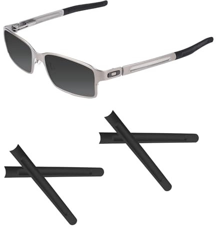 Acefrog 2 Pairs Upgraded Soft Silicone Replacement Temple Sleeve Ear Socks for Oakley OX5066 Deringer Sunglasses, Perfectly Fit, Black