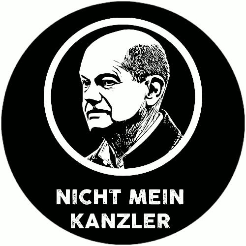 Nicht mein Kanzler Aufkleber 4,5 cm