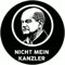 Nicht mein Kanzler Aufkleber 4,5 cm