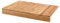 Bambus Schneidebrett mit Anschlagkante - 43 x 33 cm - Holz Küchenbrett mit Saftrille - Tranchierbrett Servierbrett Holzbrett Fleischbrett Herd Abdeckplatte