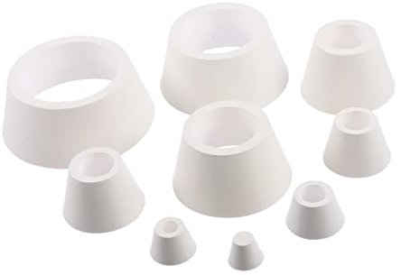 FELTECHELECTR 1Set Buchner Funnel Adapter Set Rubber Tapered Collar Filter Adapter for Flask Includes Various for Laboratory Filtration Compatible with Buchner Funnel Accessories
