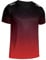 Weardear Sportshirt Herren Kurzarm Fitness Shirt Laufshirt Herren Gradient Oberteile Trainingsshirt für Running Workout Bodybuilding Rot XXL