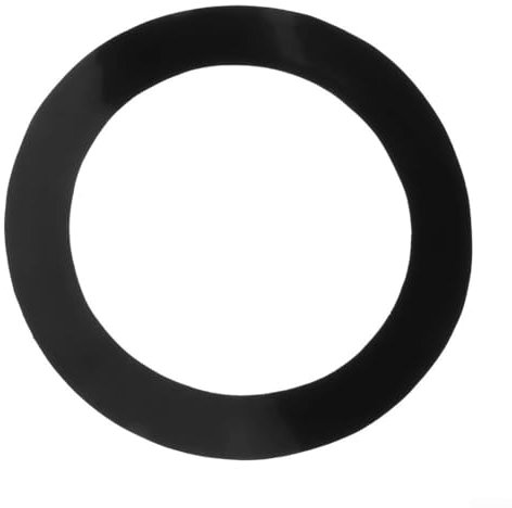 PVC Bass Drum Bottom Port Loch Protector Ring Anti-Rutsch-Pads Lochschutz (schwarz)