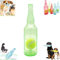 Generic Zentric Crunch Play Bottle Toy, Interactive Dog Chew Toy With Tennis Ball, Water Bottle Cruncher for Dogs (Green, Small)