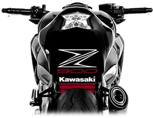 Z-STREET EVO Radlauf-Sticker, Kawasaki Z900/Z900E (DARK RED), Vinyl, Schwarz, Sportlich-Elegant, Aufkleber für Radlauf