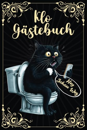 Klo Gästebuch: Lustiges Toilettenbuch zum Ausfüllen für Gäste, Optimales Klobuch für Geschäftsberichte oder Einzugsgeschenke.
