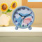 Yootiko Wecker Kinder Jungen,Wecker Kinder Einschulung Mädchen Jungen Blauer Dink Kinderwecker für Schulanfänger Timer Analog Ohne Ticken Lernuhr Alarm Clock Kinder Geschenke Geburtstag Weihnachten