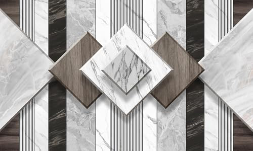 Papier peint mural gris blanc 200 x 300 cm pour salon et chambre à coucher, papier peint non adhésif pour adultes