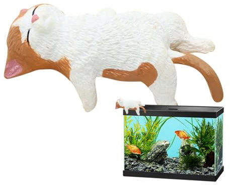 Cute Cat Figurines,Lovely Cat Screen Decoration | Desk Decor for Computer Monitor Kitten Figurines, Miniature Ornament for Home, Car, Workplace