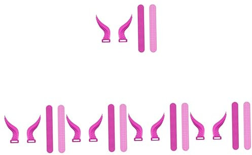 Angoily 4 Pairs Earphone Horn Decoration Horn Props Gaming Headphone Devil Headband Decor Devil Headphone Attachment Earpiece Gaming Headset Devil Horns Bats Decor Headsets Rosy