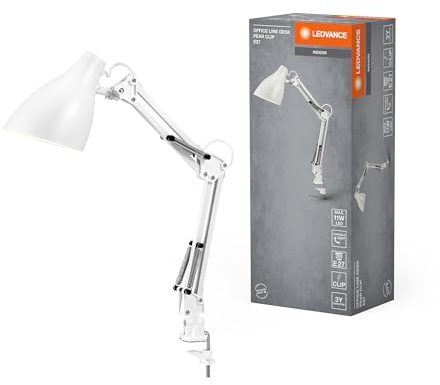 LEDVANCE Office Line Desk Pear Clip E27 White