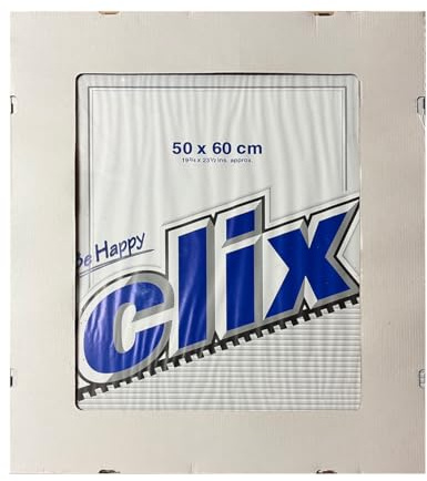 OSLO MasterLine Rahmenloser Bildhalter 50x60 cm mit Echtglas – Cliprahmen | einfacher Bildwechsel