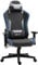 Vinsetto Sedia da Gaming Ergonomica con Braccioli, Poggiatesta e Altezza Regolabile, Poltrona Gaming Ufficio Reclinabile in Tessuto Effetto Lino con Funzione Dondolo, Supporto Lombare, Blu