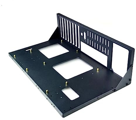 Asyduey Offenes ComputergehäUse, Dual-Wege-Server, E-ATX/ATX, Motherboard-Halterung, Test-Rack, Offenes KüHlregal (ATX)