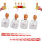 Reusable Cups With Straw, Bottles Empty For Drinks, Reusable Cups With Straw,Mini Empty Tequila Bottles for Drinks, Plastic Bottles for Champagne, Wine, Alcohol, Party Favors, Wedding 375ml(4pcs)