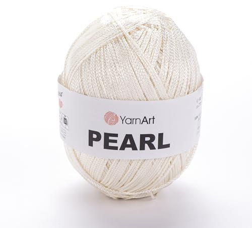 YarnArt Pearl – 100 % Viskose, seidiger Glanz, leichtes und weiches Häkelgarn zum Stricken, für Spitzenkleider, Blusen, Schals, Sommerstrickjacken, 90 g, 270 m, Feingewicht (246)