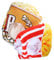 CAXUSD 1 Juego De 2 Piezas sombrero de transformación de mascotas sombreros graciosos plushies comida de peluche sombrero de disfraz de papas fritas Accesorio para foto Sombrero divertido