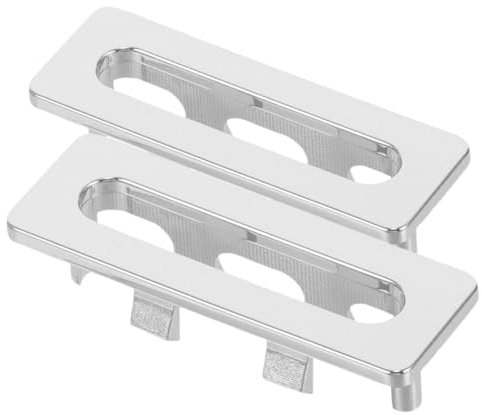 SEWOART 2pcs Basin Overflow Cover Plastic Sink Overflow Insert Rectangle Trim Ring for Kitchen Sink Hole Cover Bathroom Drain