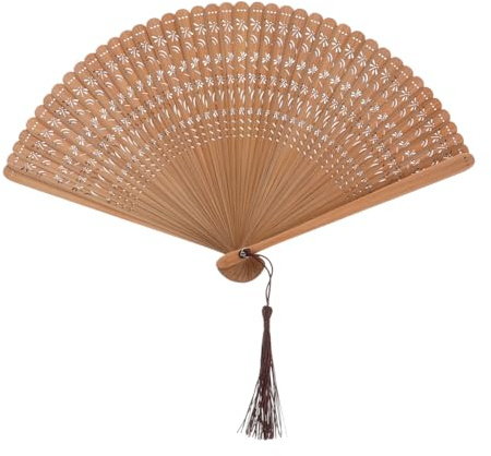 FRCOLOR Abanicos De Mano Abanico De Boda Abanico Portátil De Bolsillo Abanico De Mano Pequeño Abanico De Mano Vintage Abanico De Mano Plegable De Tela Abanico Pequeño Elegante Para