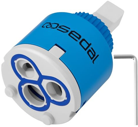 LongZYU Cartuccia rubinetto, Cartuccia in ceramica, Cartuccia in Ceramica per Rubinetto da Cucina Monocomando, Cartuccia Rubinetto per Miscelatore, Rubinetto e Rubinetto Doccia (35mm)