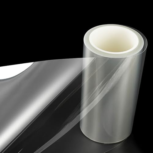 COYOUCO Transparente PET-Folie 0,2mm dick, 61cm breit – Hitzebeständiger Kunststoff für DTF-Druck, Laminieren, Schilder, Basteln, Verpackung, Isolierung,5m