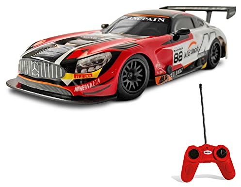 Mondo Motors, MERCEDES AMG GT3, Modello in Scala 1: 24, fino a 8 km/h di Velocità, Auto Giocattolo per Bambini 63365