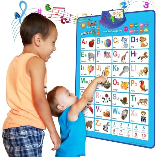 Just Smarty Interactive Alphabet Wall Chart, Blue