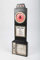 point home Design-Wanduhr Telephone, Schlüsselkasten, LED, schwarz/weiß, 79cm