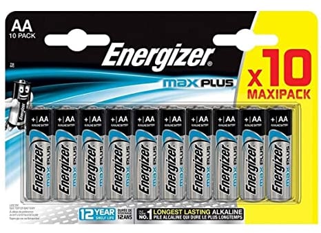 Energizer MaxPlus - Confezione da 10 batterie alcaline AA